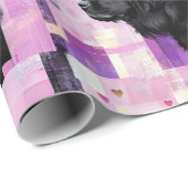 Abstract Newfie-patroon Cadeaupapier (Rol Hoek)