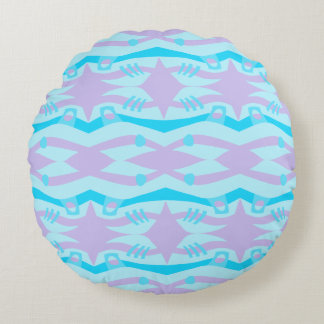Abstract Noah's Ark Blue Lila Rond Kussen