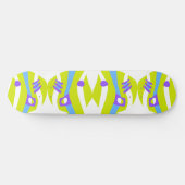 Abstract Noah's Ark Groen Paarse Blauw Skateboard (Horizontaal)