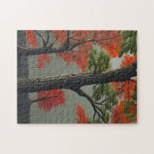 Abstract noordelijk herfst legpuzzel (Horizontaal)