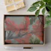 Abstract noordelijk herfst tissuepapier (Geschenk)