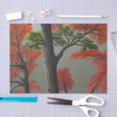 Abstract noordelijk herfst tissuepapier (Craft)