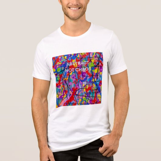 Abstract Not Chaos Tri-Blend Shirt (Voorkant)