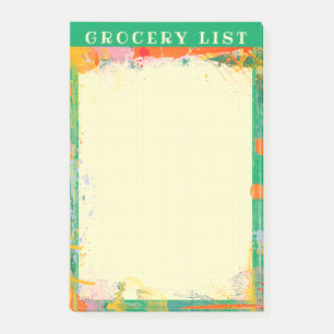 Abstract Notitieblok van de Grafiek van de Lijst v Post-it® Notes