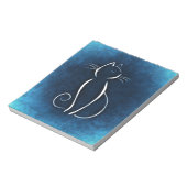 Abstract Notitieblok van witte kat (Gedraaid)