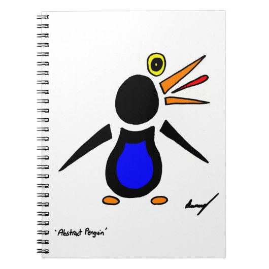 Abstract Notitieboek Penguin (Voorkant)