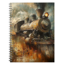 Abstract Notitieboek van de treinmotor