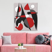 Abstract Nr. 106 Canvas Afdruk (Insitu (Woonkamer))