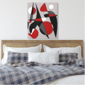 Abstract Nr. 106 Canvas Afdruk (Insitu (Slaapkamer))