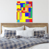 Abstract nr. 26 canvas afdruk (Insitu (Slaapkamer))