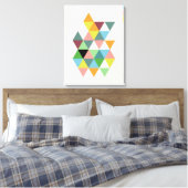 Abstract nr. 585 canvas afdruk (Insitu (Slaapkamer))