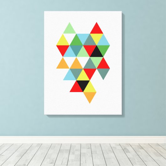 Abstract nr. 593 canvas afdruk (Insitu (Houten vloer))