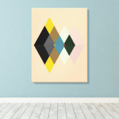 Abstract nr. 709 canvas afdruk (Insitu (Houten vloer))