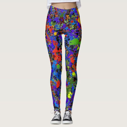 Abstract nr. 738 leggings (Voorkant)
