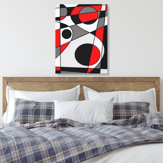 Abstract nr. 73 canvas afdruk (Insitu (Slaapkamer))