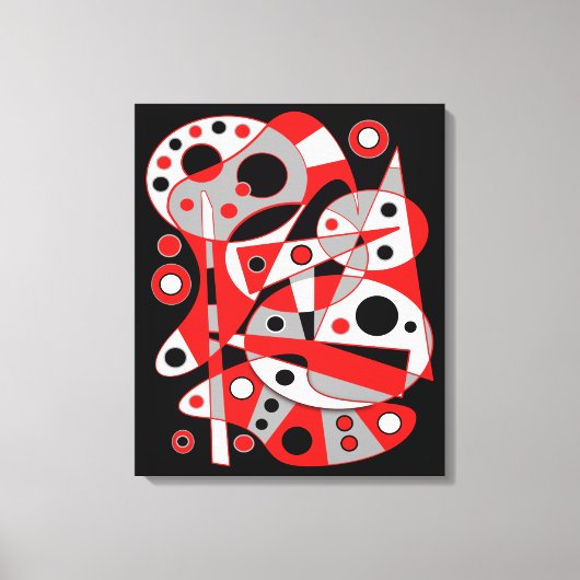 Abstract nr. 961 canvas afdruk (Voorkant)