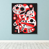 Abstract nr. 961 canvas afdruk (Insitu (Houten vloer))