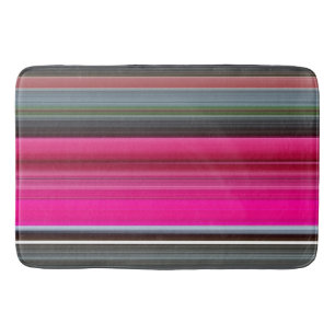 Abstract nummer 1: Cerise en grijs Badmat
