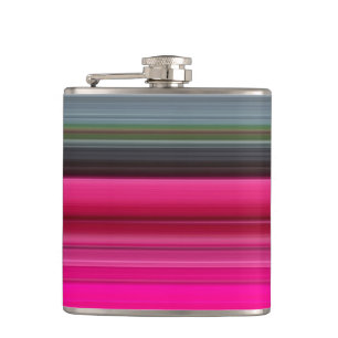 Abstract nummer 1: Cerise en grijs Heupfles