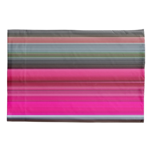 Abstract nummer 1: Cerise en grijs Kussensloop (Achterkant)