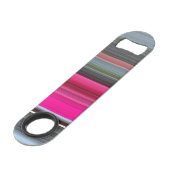 Abstract nummer 1: Cerise en grijs Speed Flessenopener (Voorkant Gekanteld)