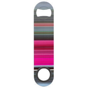 Abstract nummer 1: Cerise en grijs Speed Flessenopener