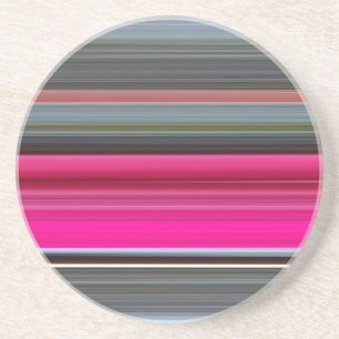Abstract nummer 1: Cerise en grijs Zandsteen Onderzetter