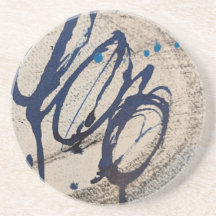 Abstract O - blauw en grijs