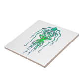 Abstract Octopus Tribal Squid Tattoo Design Tegeltje (Zijkant)