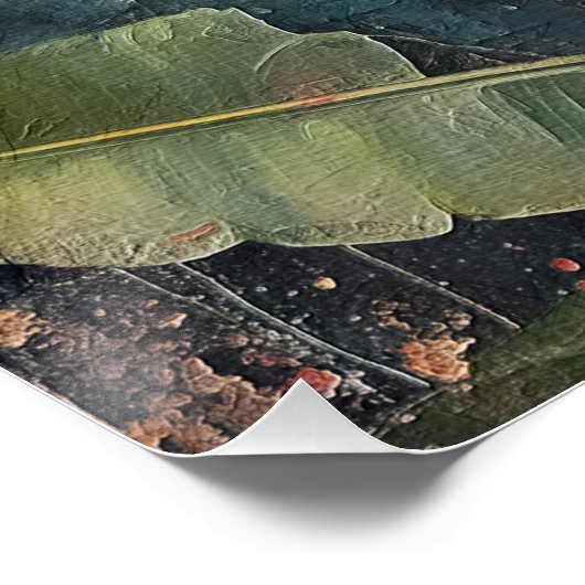 Abstract Oerwoud Kattenlandschap Perfect Poster (Hoek)