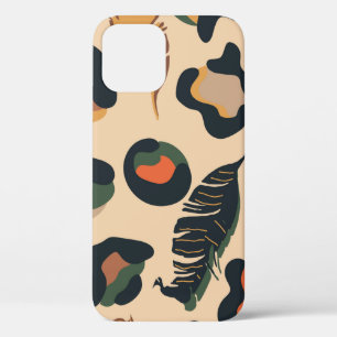 Abstract oerwoud naadloos patroon, wild dier backg iPhone 12 hoesje