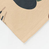 Abstract oerwoud naadloos patroon, wild dier backg fleece deken (Hoek)