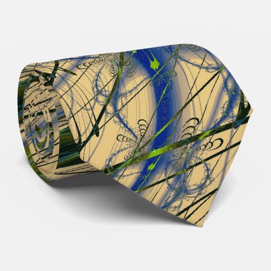 Abstract Oerwoud ontwerp Stropdas (Opgerold)