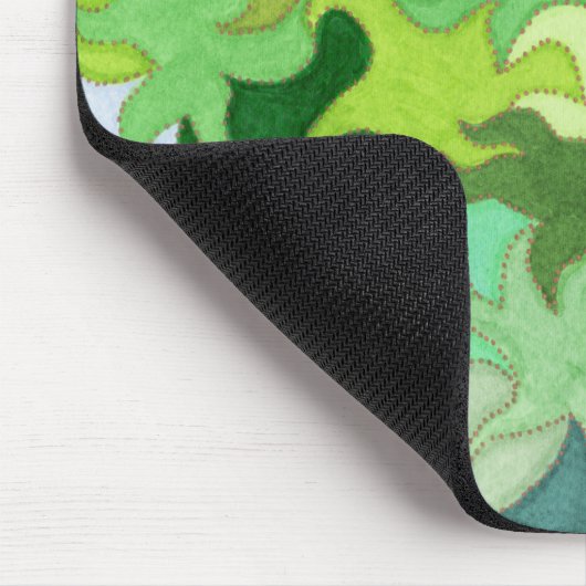 Abstract oerwouden mousepad muismat (Hoek)