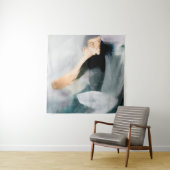 Abstract oil texture background. Paint on canvas.  Wandkleed (In situ)