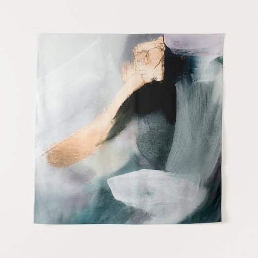 Abstract oil texture background. Paint on canvas.  Wandkleed (Voorkant)