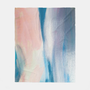 Abstract olieverfschilderij, canvastextuur. fleece deken