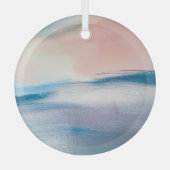 Abstract olieverfschilderij, canvastextuur. glas ornament (Voorkant)