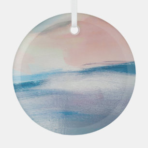 Abstract olieverfschilderij, canvastextuur. glas ornament