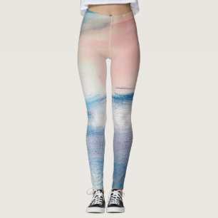 Abstract olieverfschilderij, canvastextuur. leggings