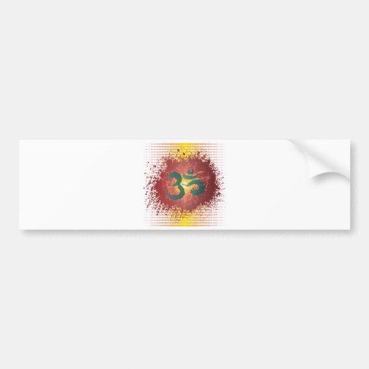 Abstract-Om 1 Bumpersticker (Voorkant)