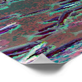 Abstract onderwater - punt 7 (Waterverf) Poster (Hoek)