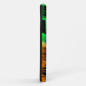 Abstract ondoordacht patroon in oranje groen Case-Mate iPhone case (Achterkant/rechts)