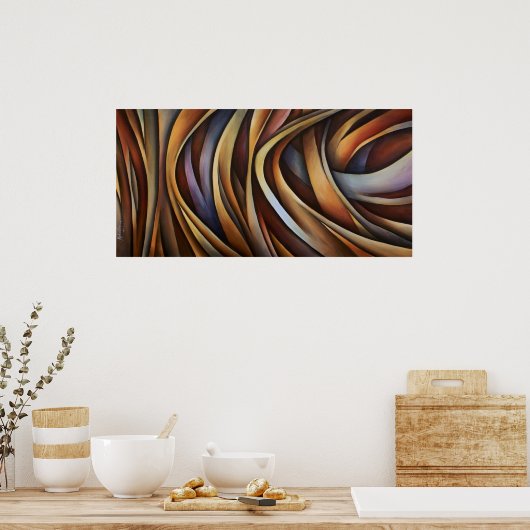 Abstract ontwerp 3 poster (Keuken)