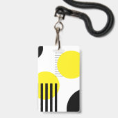 Abstract ontwerp badge (Voorzijde met lanyard)