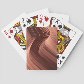 Abstract ontwerp | brons | eenvoudig | minimaal pokerkaarten