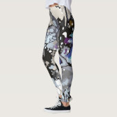 Abstract ontwerp, gemarmerde Leggings patronen (Links)