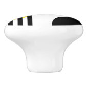 Abstract ontwerp keramische knop (Zijkant)