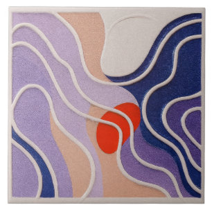 Abstract ontwerp keramische Tegel Tegeltje