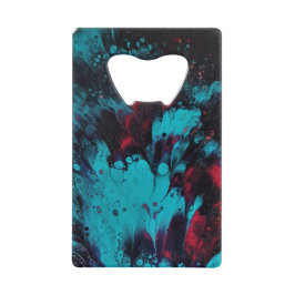 Abstract ontwerp. kredietkaart flessenopener